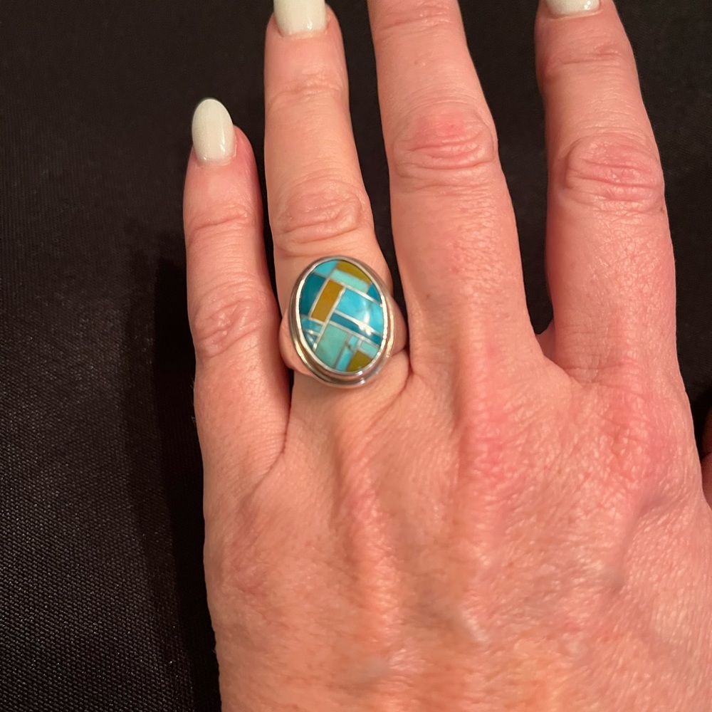 QVC turquoise ring